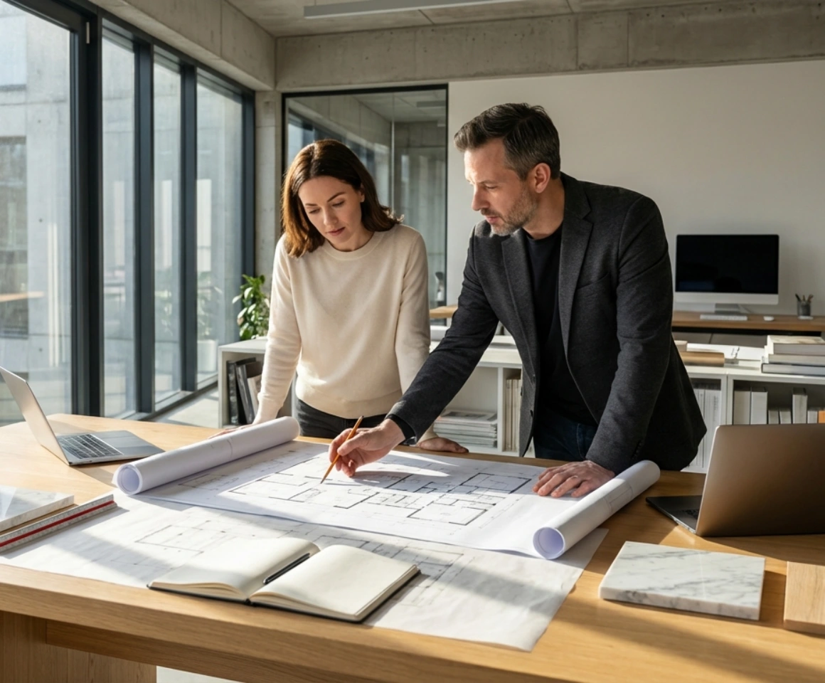 cliente e arquiteto